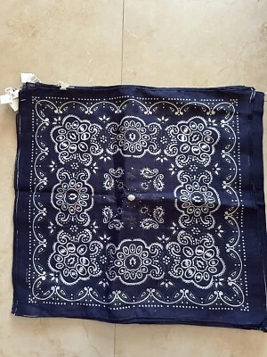12 pañuelos de tela azul Western Cowboy Party 20” X 20” nuevos con etiquetas Foto 1 de 4