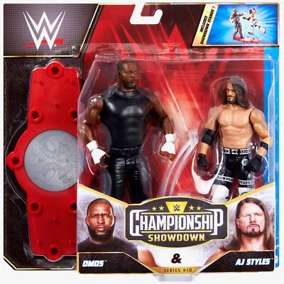 MATTEL Omos & AJ Styles WWE Championship Showdown Series #10 (2-Pack)
