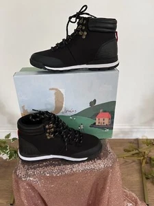 JOULES Walking Hiking Boots Chedworth UK 3 EU36 Black Waterproof Ankle NEW - Picture 1 of 9
