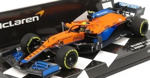 MINICHAMPS 1/43 LANDO NORRIS MCLAREN MCL35M #4 4TH BAHRAIN F1 GP GRAND PRIX 2021 - Picture 1 of 4