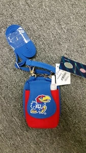 Kansas Jayhawks Purse Plus Adjustable Phone ID Case Wallet Charm 14 gift KU - Picture 1 of 1