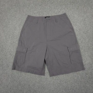 Stussy Shorts Womens 10 Grey Cargo Outdoor casual Pockets Lightweight Size 10 - Picture 1 of 8