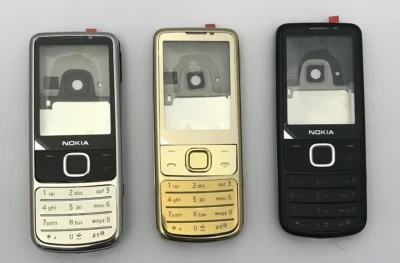 Nokia 6700c Classic original Gehäuse / Cover | silber/schwarz/Gold NEU  - Bild 1 von 4