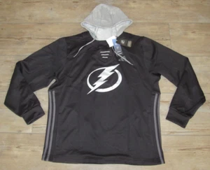 Authentic Tampa Bay Lightning adidas AeroReady Jacket Hoodie $100 size Men's L - Picture 1 of 3