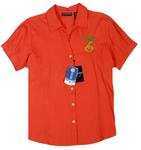 NCAA FAMU Florida A&M University Rattlers Short Sleeve Button Blouse Shirt, S Cover