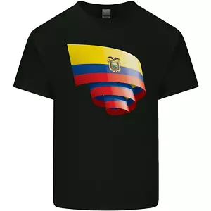 Rizado Ecuador Bandera Ecuatoriano Día Fútbol Hombre Algodón Camiseta Top - Imagen 1 de 89
