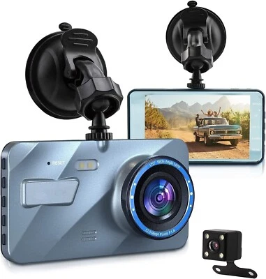 Car Dash Cam Front And Rear Camera HD 1080P NightVision With 32GB SD Memory Card - Image 1 of 4