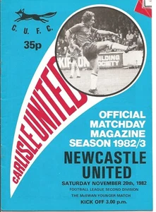 Carlisle United V Newcastle United 20-11-1982 Division 2 - Picture 1 of 1
