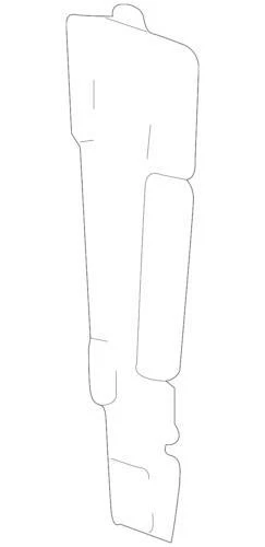 Soporte deflector radiador gas flexible Hummer H2 base V8 genuino GM 2003-2009 15789450 Foto 1 de 2