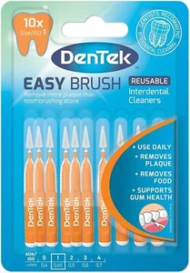 DenTek Easy Brush Interdental Brushes, ISO1/0.45mm for removing food and plaque - Picture 1 of 7