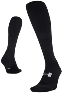Under Armour Tactical HeatGear Black O.T.C Sock, Mens Size 7-8.5, Women's 6-10 - Picture 1 of 4