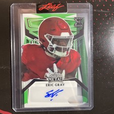 2023 Leaf Metal Eric Gray 1/1 Rookie XRC Auto Emerald Green Signed Proof Giants