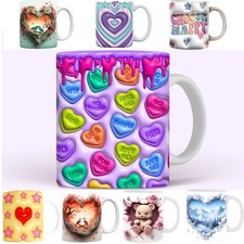 Creative 3D Magic Valentine‘s Day Mug 3D Tea Cup New Coffee Mug  Lovers
