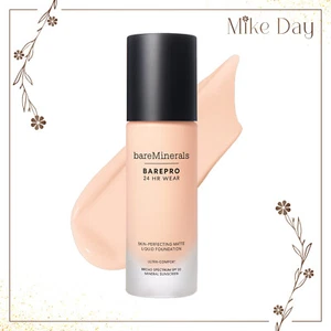 bareMinerals BAREPRO 24HR MATTE FOUNDATION SPF 20 fair 10 neutral - Picture 1 of 1