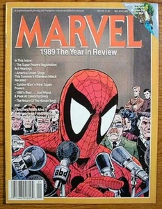 MARVEL 1989 EL AÑO EN REVISIÓN REVISTA TODD MCFARLANE FUNDA SPIDER-MAN - Imagen 1 de 1