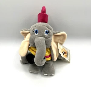 Disney World Dumbo Elefant Sitzsack Plüsch 7 Zoll Beanie nicht mehr produziert exklusiv neu mit Etikett - Bild 1 von 5