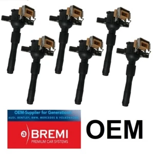 OEM BREMI Ignition Coil 6PCS for BMW 323i 325i 328i 330i 525i 528i 530i M3 M5  - Picture 1 of 2