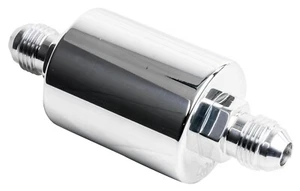FILTRO DE COMBUSTIBLE EN LÍNEA BILLET SPECIALTIES,-6AN, ALUMINIO PULIDO, ELEMENTO 40 MICRAS - Imagen 1 de 1