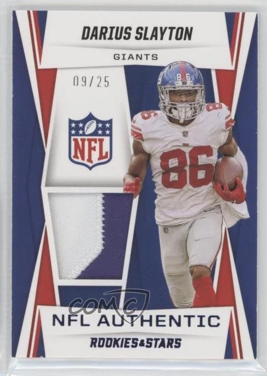 2021 Panini Rookies & Stars NFL Authentic Relics Prime /25 Darius Slayton #NA-DS - Image 1 of 2