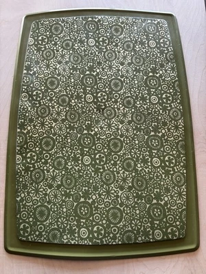 Alfombra de mostrador de margaritas Rubbermaid vintage fregadero plato drenaje aguacate verde años 70 14x19 Foto 1 de 4