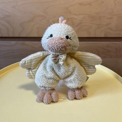 Sterntaler Ente Frottee gelb Flügel gestreift Kuscheltier Stofftier Schmusetuch - Bild 1 von 4