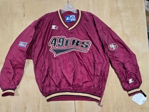 Vintage Starter San Francisco 49ers Windbreaker Übergangsjacke Pullover XL - Bild 1 von 6