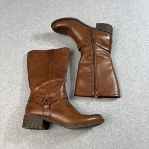 Frye & Co Stiefel Damengröße 6,5 braun Eveline Reitgurt Reißverschluss Heritage Boho - Bild 1 von 10