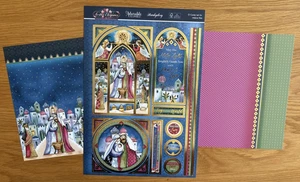 Hunkydory Festive Elegance - O Come Let Us Adore Him Christmas Card Making Kit - Picture 1 of 4