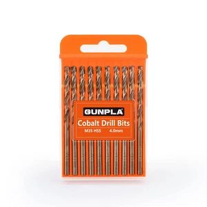 Set Punte Trapano Professionali in Cobalto M35 HSS-CO 10 Pezzi 4Mm per Metallo, - Foto 1 di 8