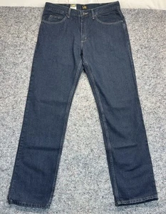 Lee Jeans Men’s 36x34 Blue (Orion) Regular Fit Straight Leg Dark Wash Denim BNWT - Picture 1 of 9
