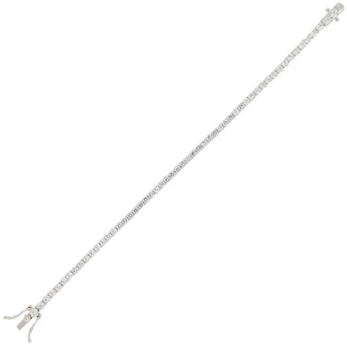 Bracciale tennis con zirconi bianchi – 3 mm – 16 cm – rhodiato Chiaruzzi Vicenza - Immagine 1 di 1