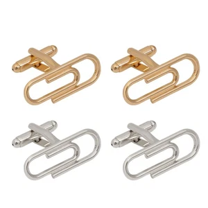 Juego de 2 pares de gemelos franceses para hombre gemelos para hombre joyas regalos de Navidad - Imagen 1 de 12