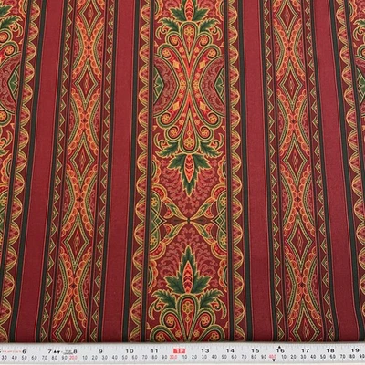 Vintage Middleburg Jinny Beyer for RJR Fabrics Striped Cotton by the HALF YARD - Image 1 of 2