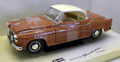 Revell 1/18 Scale Diecast 08983 - Borgward Isabella Coupe Brown Cream - Image 1 of 4
