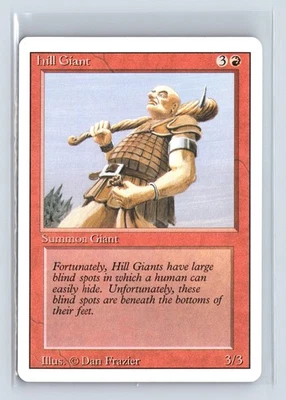 (2x) HILL GIANT – MTG Magic the Gathering Card – Revised – Common - Image 1 of 4