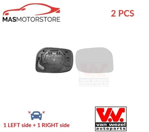 PAR DE CRISTALES ESPEJOS RETROVISORES LHD ONLY VAN WEZEL 5432832 2 PIEZAS P PARA TOYOTA YARIS - Imagen 1 de 5