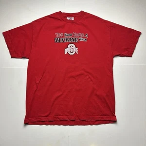 Vintage Ohio State University T-Shirt You Know You're a Buckeyes When Graphic XL - Picture 1 of 5