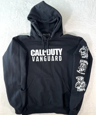 Call Of Duty Vanguard Gráfico Pullover Sudadera con Capucha Hombres Pequeño Negro Videojuego Mercancía Foto 1 de 4