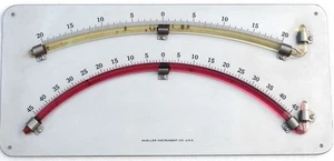 LARGE MOELLER INSTRUMENT CO. SHIPS SUBMARINE TWIN TUBE CLINOMETER LEVEL - Picture 1 of 4