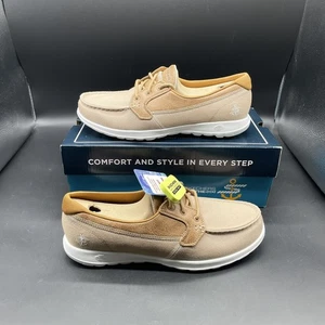 Skechers Go Walk Lite Coral Natural US da donna taglia 10 nuovo con scatola 15430 marrone chiaro - Foto 1 di 15