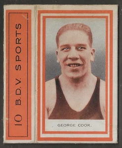 PHILLIPS BDV SPORTS PACKET 1932 (DOUBLE ORANGE)#01- BOXING GEORGE COOK - Picture 1 of 2
