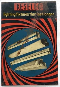Keselec Lighting Fixtures Vintage Original Advertising Litho Tin Sign India - Imagen 1 de 3