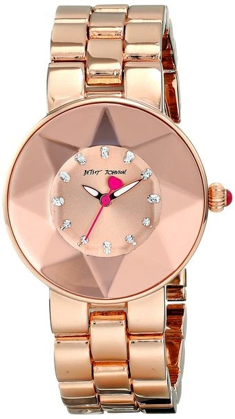 Reloj Betsey Johnson Mujer BJ00402-04 Pantalla Analógica Cuarzo Oro Rosa Foto 1 de 1