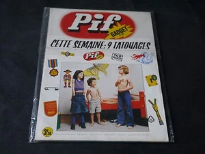 VAILLANT PIF GADGET N°281 AVEC GADGET 9 TATOUAGES - Picture 1 of 2