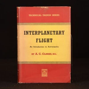 1950 Interplanetary Flight Arthur C Clarke Dustwrapper First Edition Astronautic - Imagen 1 de 9