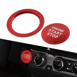 Red Engine Start Stop Push Button Cover Ring For Toyota Tacoma Yaris Prius RAV4 - Picture 1 of 14