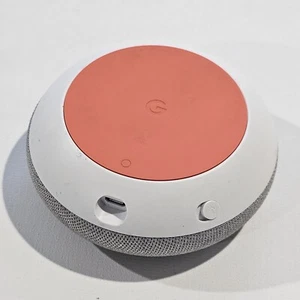 Google Home Mini Smart Speaker Used Good Condition Grey Orange No Power Cord - Picture 1 of 2