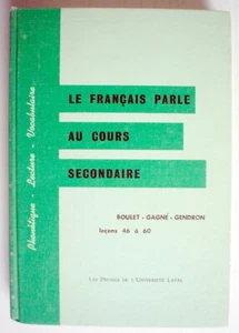ANCIEN LIVRE SCOLAIRE DE 1963, LE FRANÇAIS AU COURS SECONDAIRE, SYNTAXE 9e ANNÉE - Imagen 1 de 6