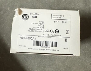 700-P800A1 NUOVO ALLEN-BRADLEY BULLETIN 700 TIPO P 120 VAC RELÈ 8 N.O - Foto 1 di 14