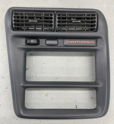 OEM GM 97-99 Camaro Z28 SS Dash Radio HVAC  Trim Bezel Surround ZERO BROKEN TABS Foto 1 de 4